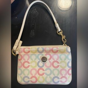 💕💕NEW COLOURFUL RARE COACH MINI BAG/ WRISTLET 💕💕